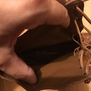 BCBG Bootie lace up sandal UNWORN